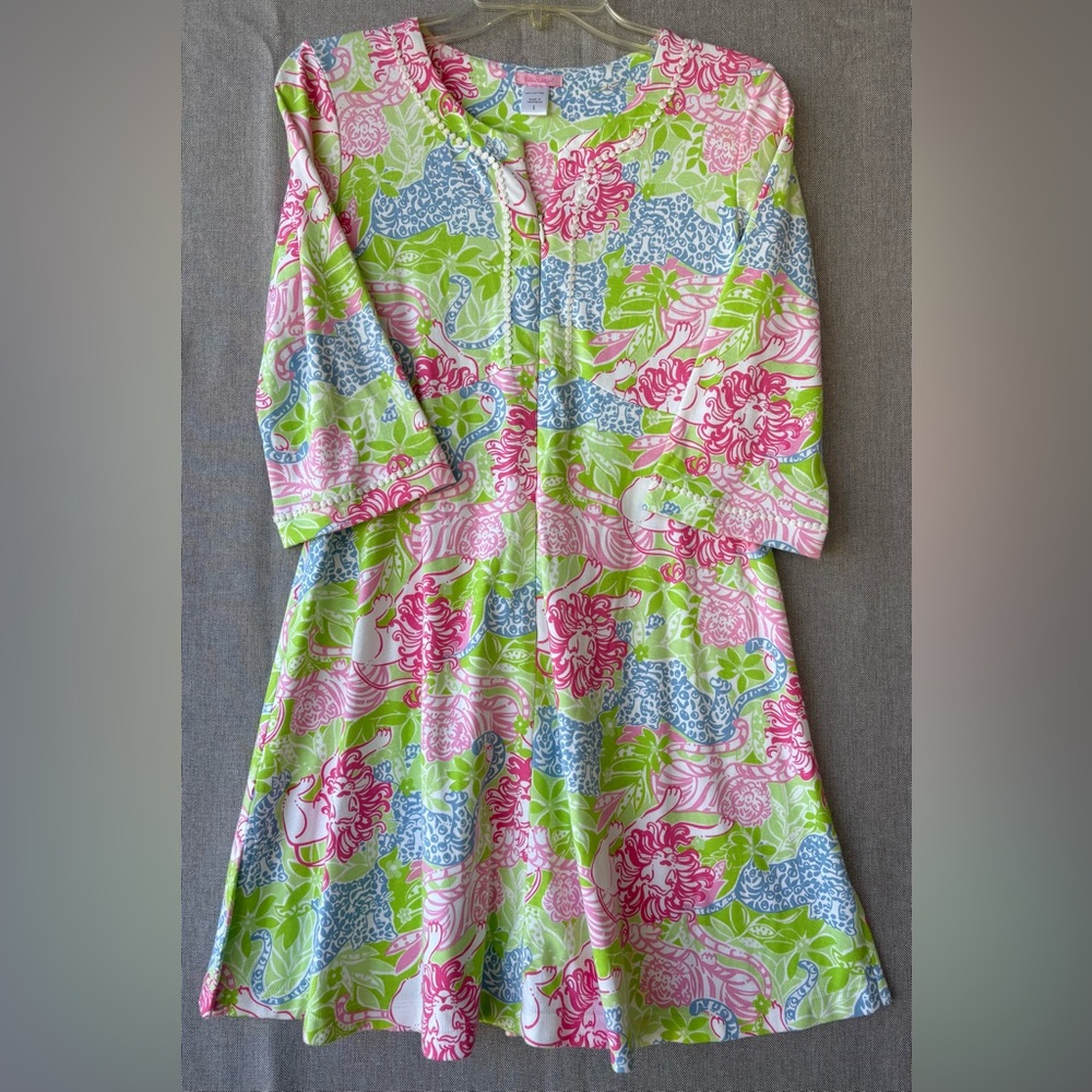 Lilly Pulitzer Cotton Animal crackers- Pink, Lime, Blue size small 100% cotton